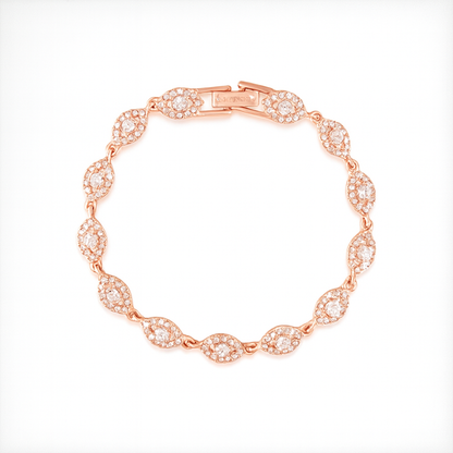 Flex Silver Eye Chain Bracelet