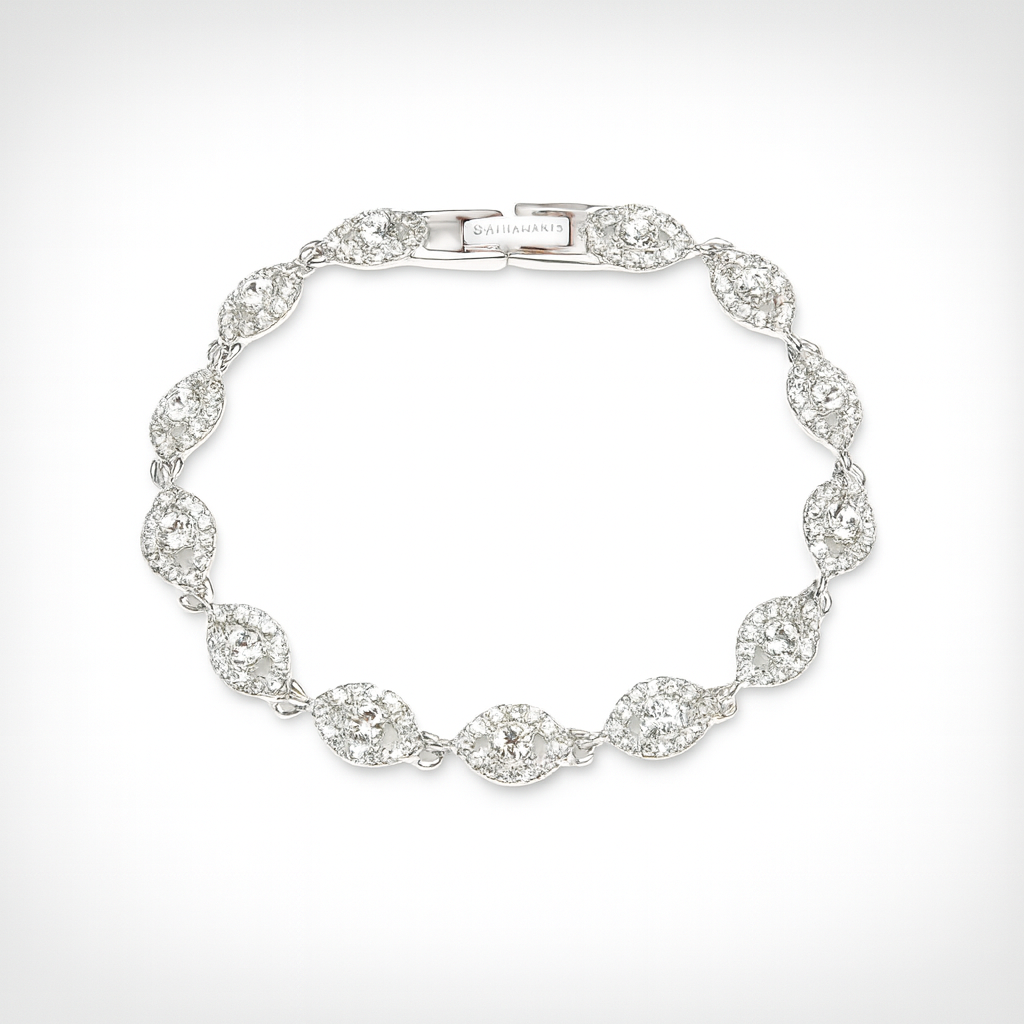 Flex Silver Eye Chain Bracelet