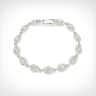 Flex Silver Eye Chain Bracelet