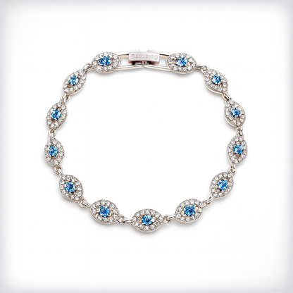 Flex Silver Eye Chain Bracelet