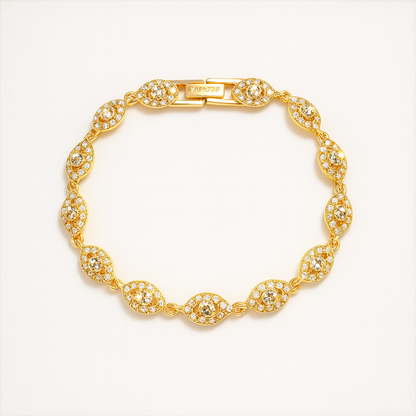 Flex Silver Eye Chain Bracelet